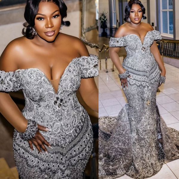 Aso Ebi Silver Merm… - image