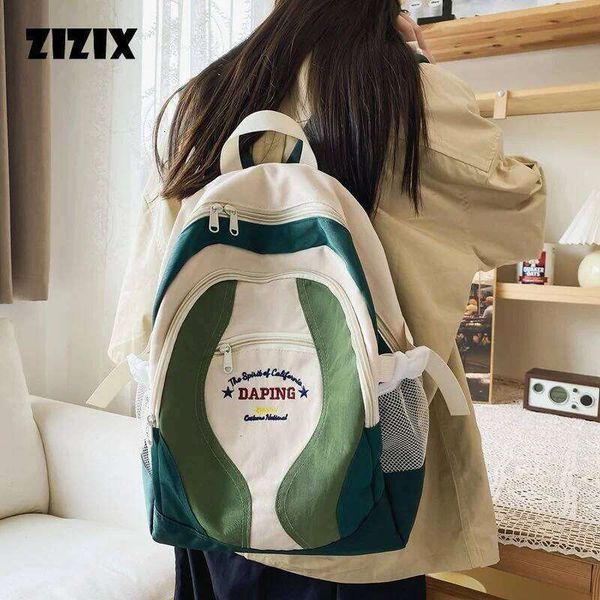 Y2K Korean Unisex Laptop Book Bag School Girl Backpack Student Bags Schoolbag G…