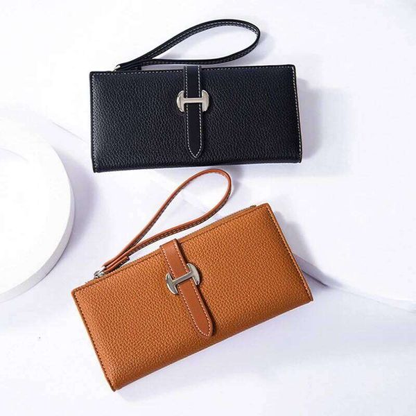 Luxury Women's Wallet PU Leather Long Purse for Women Card Holder Handbag with Zip Pocket Simple Clutch Bag Z260205