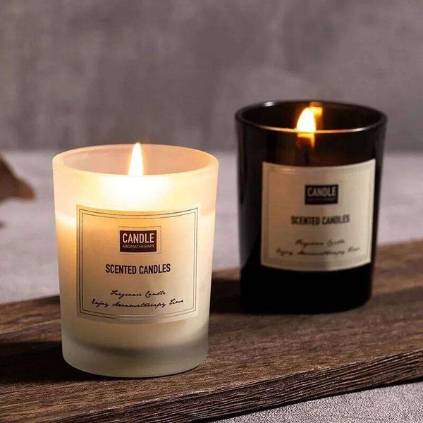 Modern European Plant Scent Aromatherapy Living Room Bedroom Air Purification Enduring Fragrance Candle Cups Decor H260205