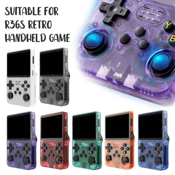 For R36S Open Source Handheld 3.5 Inch IPS Screen Dual 3D HD Retro Joystick Game Console BA Arcade 64/128G H260205