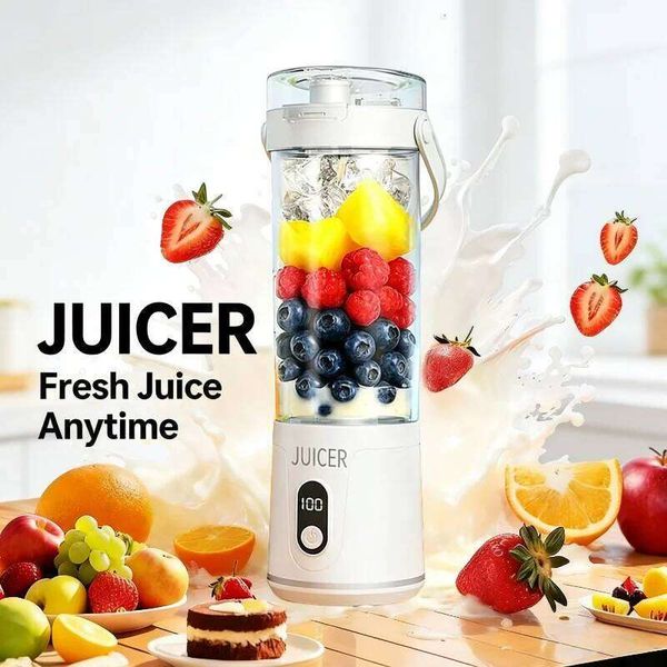 DHgate Portable Blender 600ML Electric USB Rechargeable Smoothies Fruits Personal Mini Juicer for Travel Outdoor Fitness 26H0205 sold by DHgate