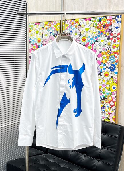 Men's Designer Shirts Brand Clothing Men Shorts Sleeve Dress Shirt Hip Hop Style High Quality Cotton Tops 16653