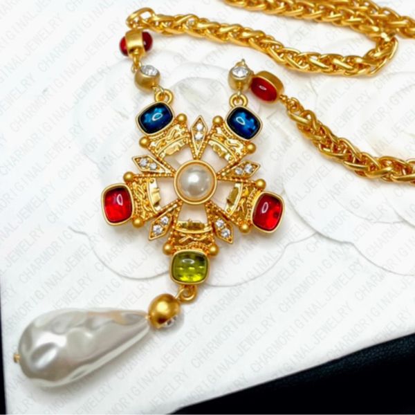 Exquisite Antique Style Necklace and Necklaces Chain Link Jewelry Jewellery Pendant Colorful Gemstone Luxury Gift Creative Design High
Exquisite Antique Style Necklace and Necklaces Chain Link Jewelry Jewellery Pendant Colorful Gemstone Luxury Gift Creative Design High