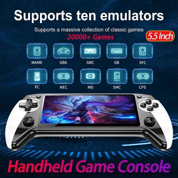 5.5 Inch Screen Gaming Retro Handheld Video Game Console for Kids Adults X260209