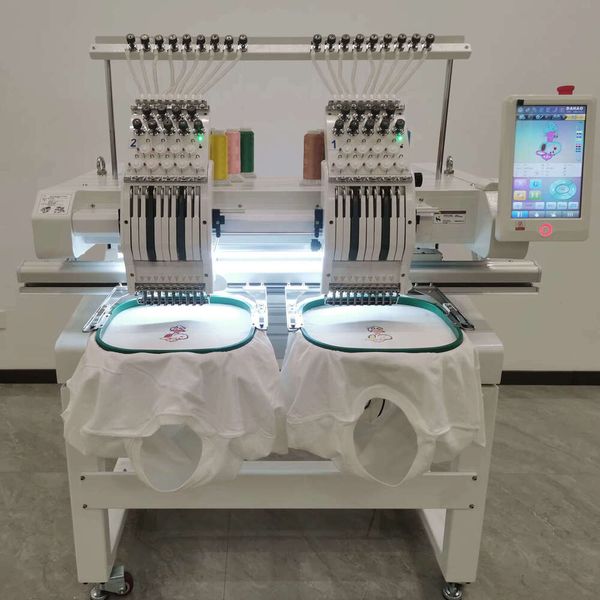 Industrial Automatic Computer 2 Heads Embroidery Machine for Cap/T- Shirt/Flat/3D Embroidery Offer Free Video Guide
Industrial Automatic Computer 2 Heads Embroidery Machine for Cap/T- Shirt/Flat/3D Embroidery Offer Free Video Guide