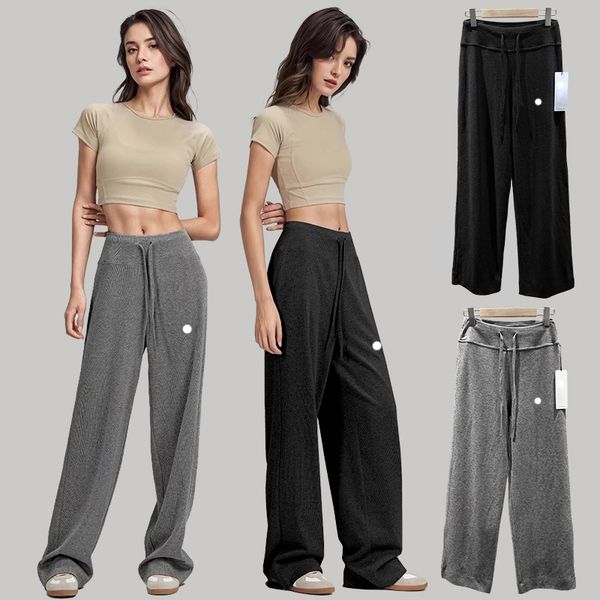 DHgate Women Sports Drawstring Pants Running Loose Trousers Workout Jogging Wide Leg Pants Gym Fitness Long Sweatpants Tracksuits sold by DHgate