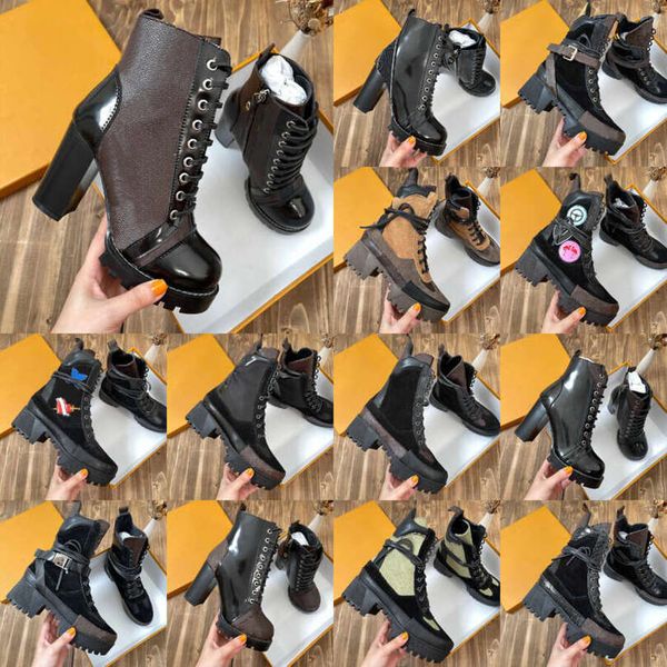 35-43 Designers Brand Luxury Boots Lace-Up Boots High Quali…