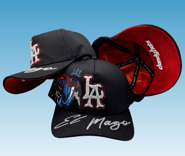 El Mago 3D Embroidery Snapback Cap Black