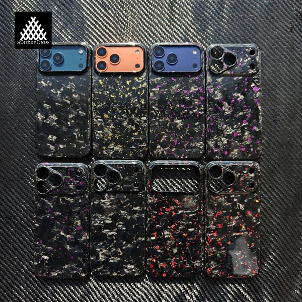 100% Genuine Forged Glossy Carbon Fiber Case for iPhone 17Pro Max Ultra Light Protective Pro 17 Promax Business Phone Cover