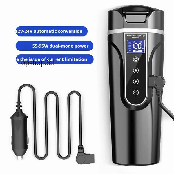 12V 24V Universal Car Electric Kettle - Long-Lasting Heat Retention Heating Insulation All-in-One Dedicated for Trucks and Cars