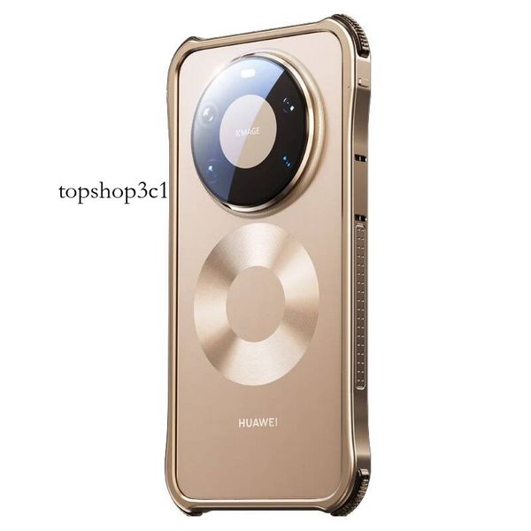 Oatsbasf Frame Case for Huawei Max Pro / Mate 80 Aluminum Metal Phone Back Cover w/ Camera Lens Protector