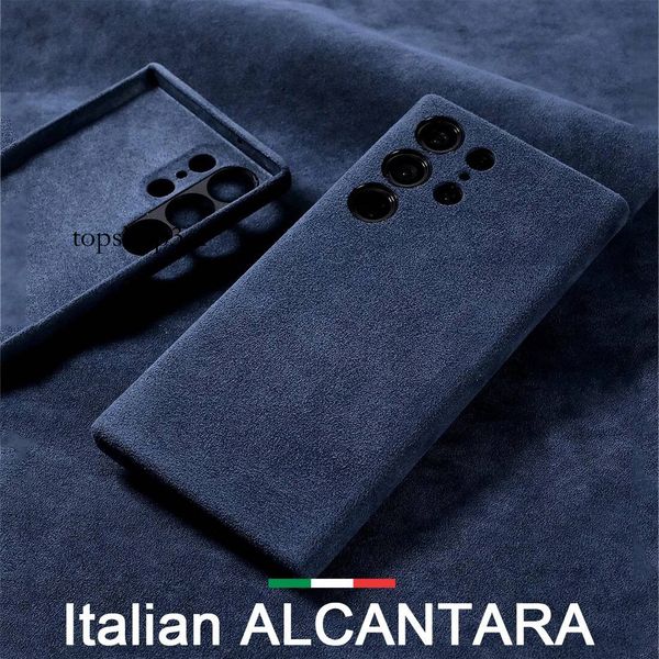 Samsung Galaxy Plus ALCANTARA Magnetic Cover Business Leather Phone Case for S26 S25 S24 Ultra