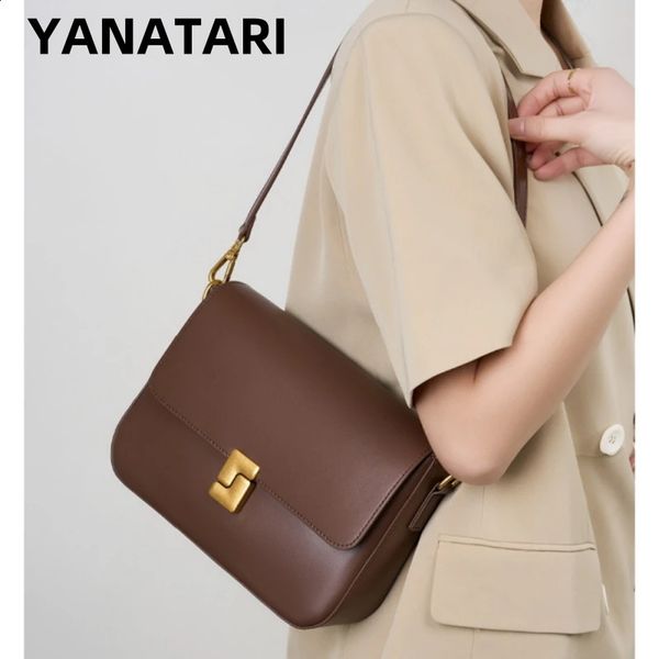 handbags female crossbody bags Tofu small square shoulder bag women fashion 2025 genuine cowhide leather satchel