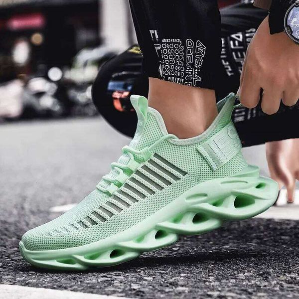 Summer Breathable Men's Casual Running Hollow Mesh Lightweight Anti Slip Tennis Sports Shoes