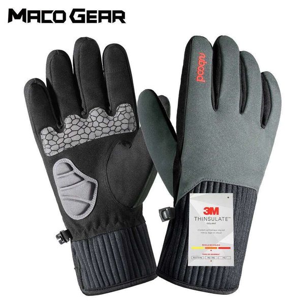 3M Winter Warm Thermal TouchScreen Gloves Ski Waterproof Outdoor Sport Cycling Shock-proof Snowboard Men Women Full Finger Glove Z260202