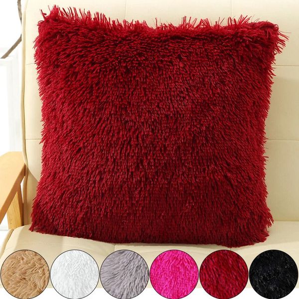 Faux Fur Pillow Cover, Soft Plush