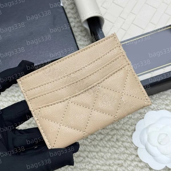 Card holder women wallet designer purses handbag small bag branded bags 10A highest quality elegant secure credit caviar compact luxury casual grained organizer