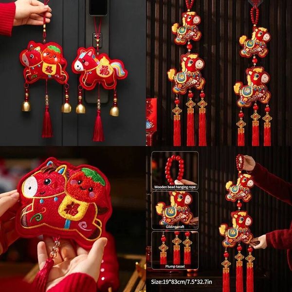 Bestseller Horse Ornaments New Year 2026 Pendant Chinese Spring Festival Hanging Ornament Home Party DIY Decoration ddmytues