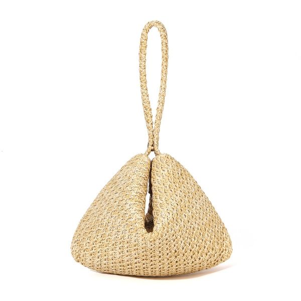 2026 New Spring/Summer Handheld Magnetic Straw Fashion Beaded Weaving Handbag Super Popular Women's Luxury Bag