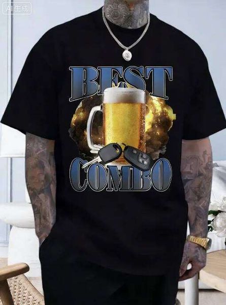 Spring/Summer New Best Combo Funny Printed Cotton Loose Short Sleeve Round Neck…