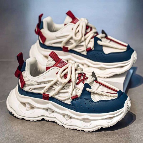 Men's cushioning light casual sneakers Four season new breathable soft sole outdoor racing running shoes youth speed sports shoe