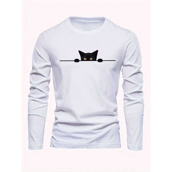 New Men's Long-Sleeved T-Shirt For Spring Autumn 2025 Featuring Street Fashion …