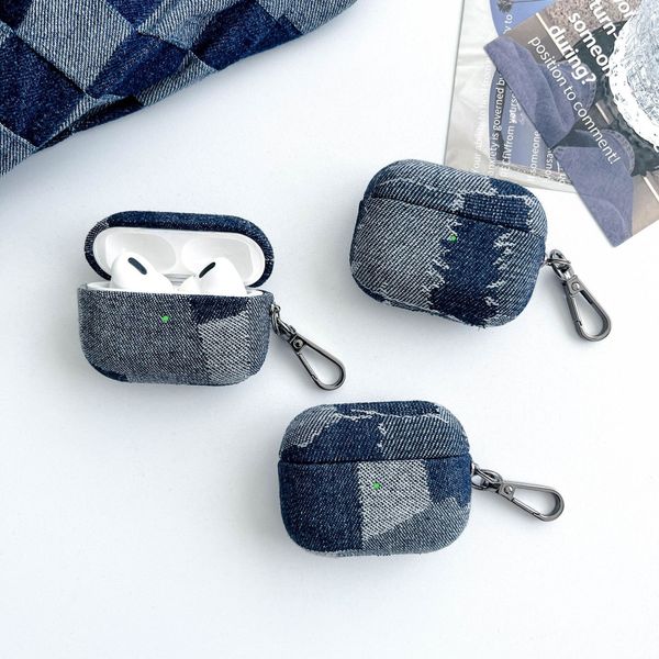 Suitable For Airpods Pro 2/3, Real Denim Fabric Earphone Case, Protective Cover…