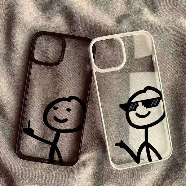 Cute Cartoon Matchman Phone For Xiaomi Note 14 12 11 13 Plus 5G Redmi 14C 13C 12C 4G Poco X7 X6 X5 Pro Clear Case