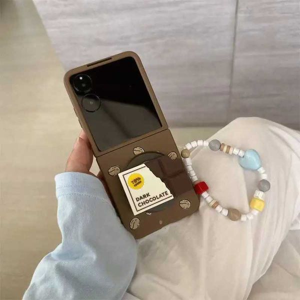 Holder Grip Magnetic Tok Griptok Phone Stand Holder Cute Chocolate Cartoon port For iPhone forJ260601