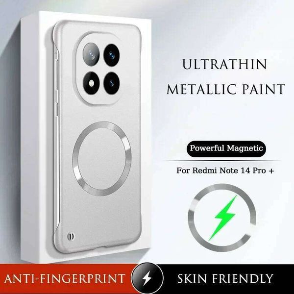 Fashion Thin Metallic Frameless Magnetic Case for Redmi Note 14 Plus K80 K70E K70 Pro Ultra Drop Proof Protect Cover