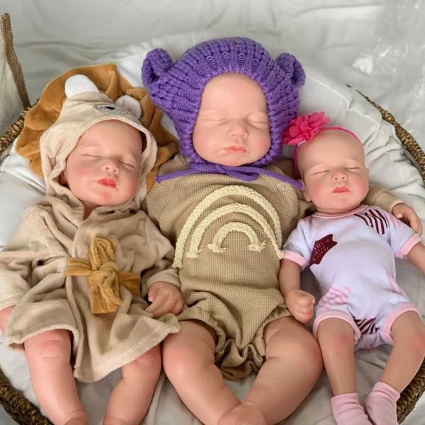 2026 New 16-Inch Solid Silicone Newborn Realistic Reanimated Baby Doll Soft Skin, Randomly Paired With Clothes Toys 11