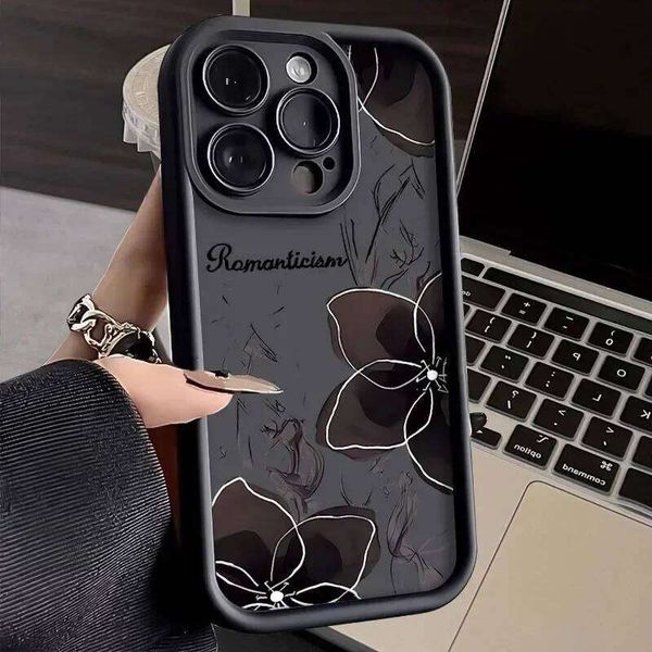 Beautiful Soft Flowers Phone Case For Samsung Galaxy S24 S25 Ultra S23 S22 S21 Plus A56 A55 A15 A16 A54 A53 A36 A33 A26 5G Cover