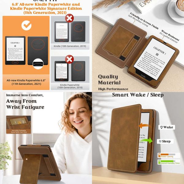 Case for 7 Kindle Paperwhite 12th Generation 2024 Slim PU Shell Cover Case with Auto-Wake/Sleep for Kindle Paperwhite 2021 X260529