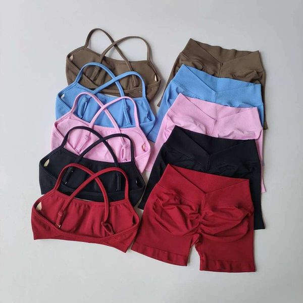 DHgate Women's 2-Piece Yoga Seamless Fitness Suit Clothes Sports Bra Shorts Workout Set Gym Outfit J260511 sold by DHgate