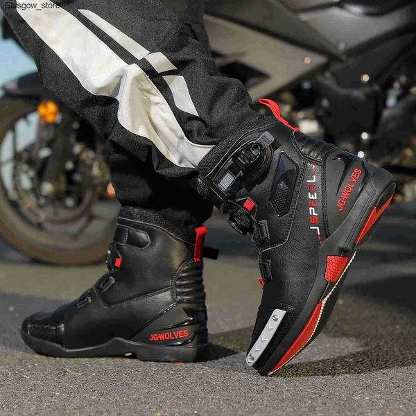 Boots New Motorcycle Men Outdoor Waterproof Motorbike Riding Shoes TPU Anti Collision Protection Men's Motorcycle Boot