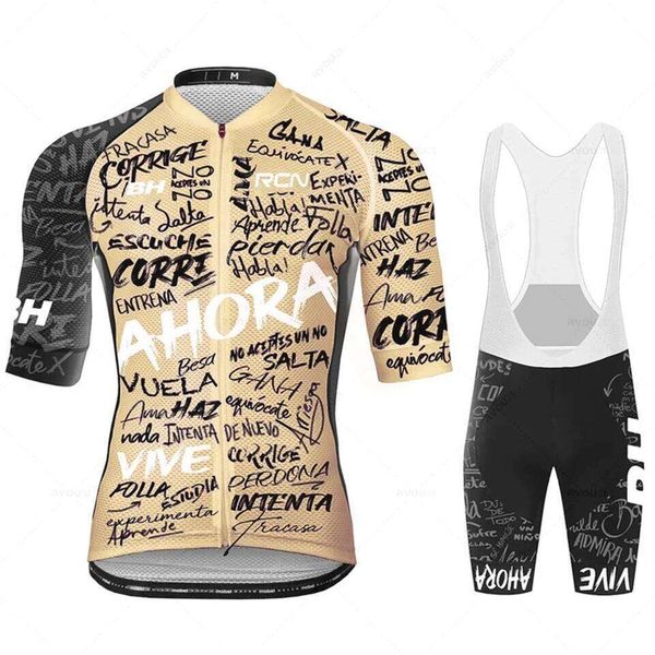 2025 New Rcn Cycling Jersey Summer Set Team Bicycle Clothing Road Suit Bike Bib Shorts MTB Ciclismo Ropa Bicicleta 26Y0602