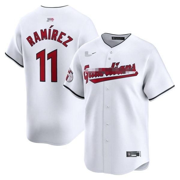 Baseball 11 Jose Ramirez,6 Steven Kwan,23 Josh Naylor,28 Tanner Bibee White Hom…