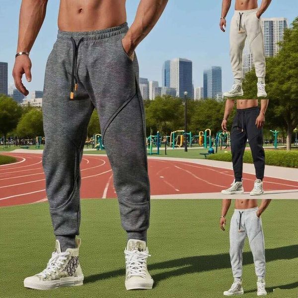 DHgate Men's sports casual trousers winter loose thick outdoor running cuff sweatpants gym American basketball training pants sold by DHgate