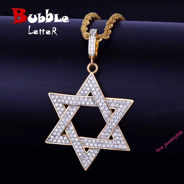 Hip Hop Hexagram Pendant Necklace Mens 925 Sterling — compare prices at CompareOffers