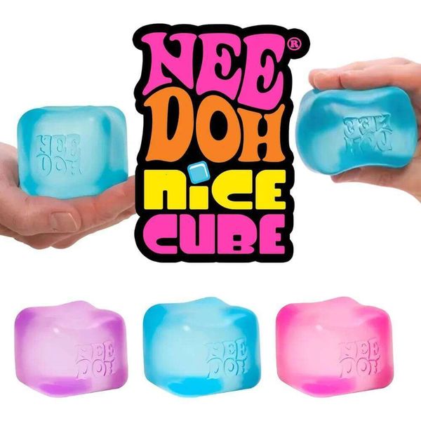 Needoh Nice Stress Reliever Fidget Anxiety Focus Helper Desk Sensory Cube for Adults & Kids 26L0603