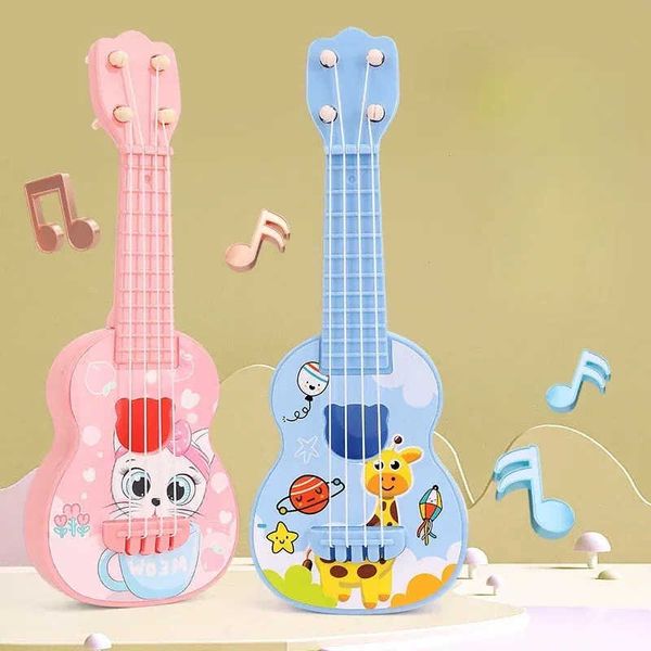 Kids Ukulele Musical Toy 4 Strings Small Guitar Toys Educational Music Instrument Beginner Learning Gift for Children Birthday L260603