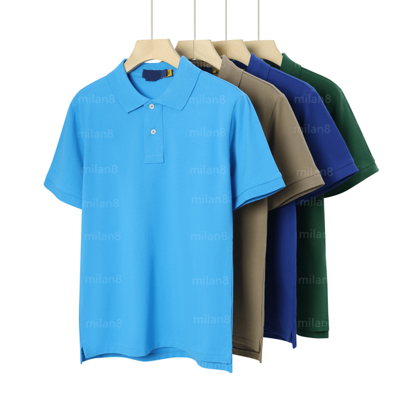 Men's Polo Shirts Small Horse Embroidery Short Sleeve Cotton Breathable Classic…