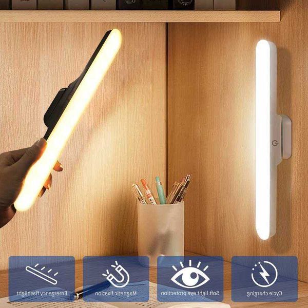Colors Touch Switch 3 Cabinet Light Rechargeable Night Lamp Mirror Front Light Stairs Kitchen Cabinet Bedroom Wardrobe Lighting M260603