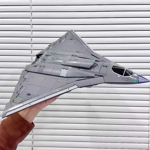 J-36 Jet Chinese Fighter Sixth Generation Stealth Fighter Assembled Airplane Model Boy Birthday Gift Aviation Collection J260603