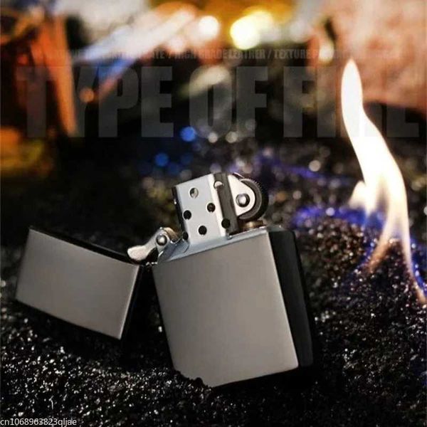 Lighter ic Gasoline Metal Grinding Wheel Kerosene Lighter Mens Smoking Tool Accessories Can Be Custi with Patterns J260603