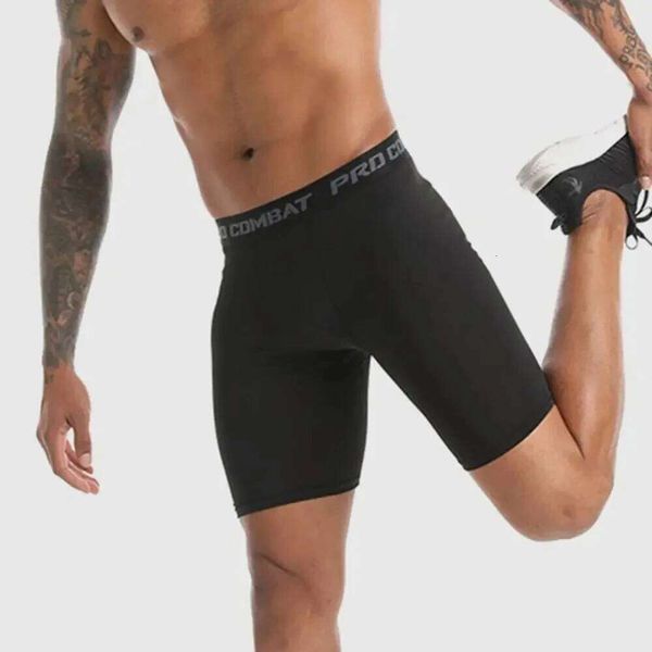 DHgate Men's Sports Fitness Gym Training Quick-Drying Compression Leggings Cycling Shorts Basketball Running Short Workout Tight sold by DHgate