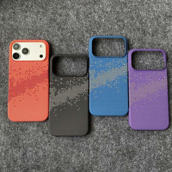 Pitaka Designer Phone Case Coque Telephone Pattern Suitable For Ip17 Pro Phone Case Carbon Fiber Water Sticker Half-cover Protective Case Ip16