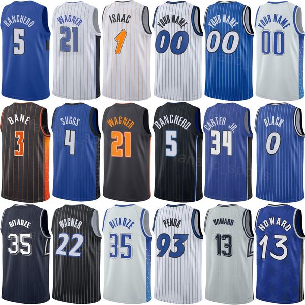 Print Mens 25-26 Basketball Anthony Black Jersey 0 Women Child Jett Howard 13 C…