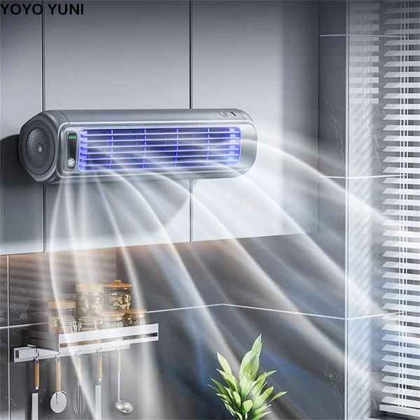 Portable 3 Speeds Tower Fan Rechargeable Nondrilling Desk Quiet Standing Air Conditioning Office 260601